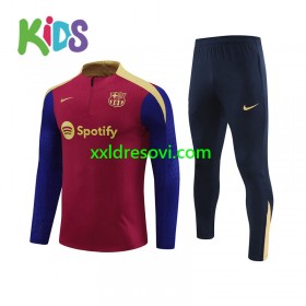 FC Barcelona Dječji Komplet Sweatshirts Crvena 2024-2025